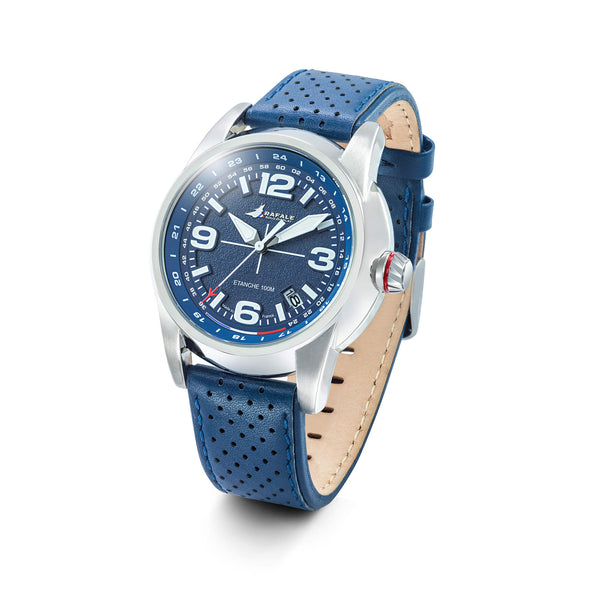 Montre Rafale Solo Display RSD Cadran et Cuir Bleu 666020