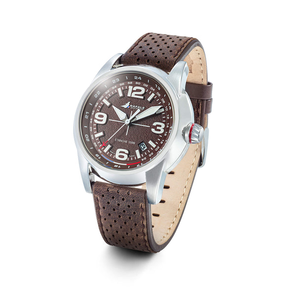 Montre Rafale Solo Display RSD Cadran et Cuir Marron 666021