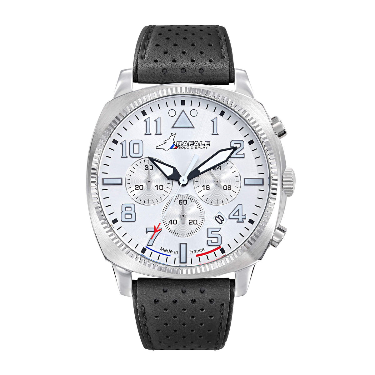 Montre Rafale Solo Display COACH Chrono Acier Cuir Noir 666024