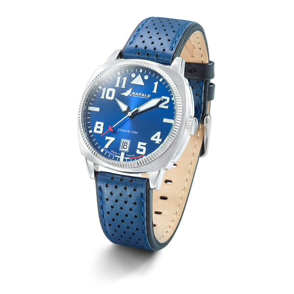Montre Rafale Solo Display COACH Cuir Bleu 666029