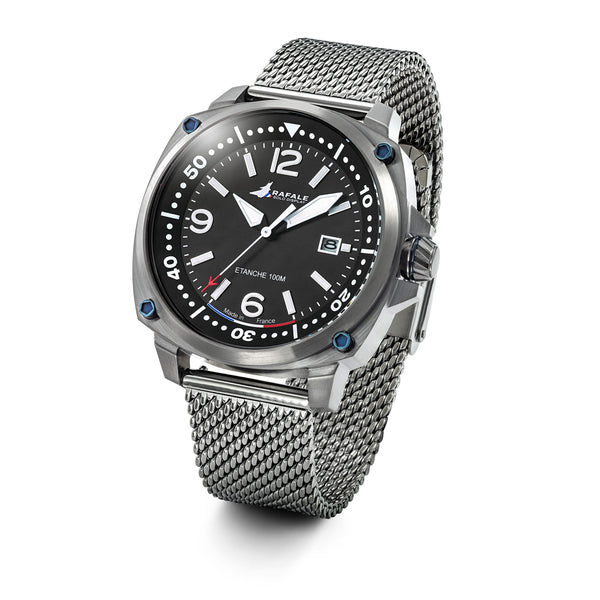 Montre Rafale Solo Display PILOTE Acier Cadran noir 666036