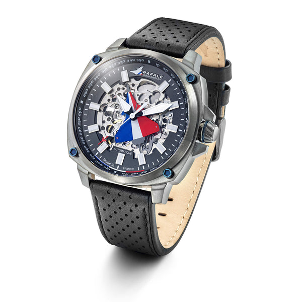 Montre Rafale Solo Display PILOTE Automatique Cuir Noir 666037