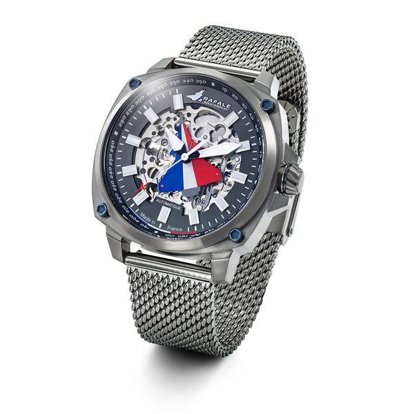 Montre Rafale Solo Display PILOTE Automatique Acier Gun 666038