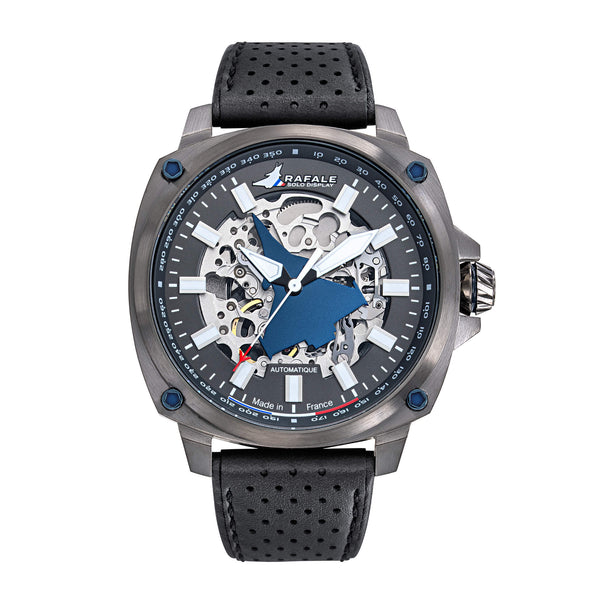 Montre Rafale Solo Display PILOTE Automatique Cuir Noir 666039
