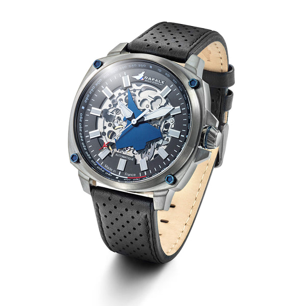 Montre Rafale Solo Display PILOTE Automatique Cuir Noir 666039