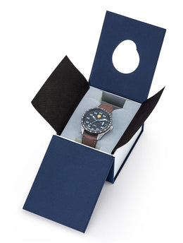 Montre Cadran Noir Cuir Marron A2-100ID-668125