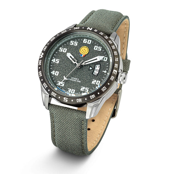 Montre Cadran Kaki Bracelet Tissé Kaki A2-100ID-668126