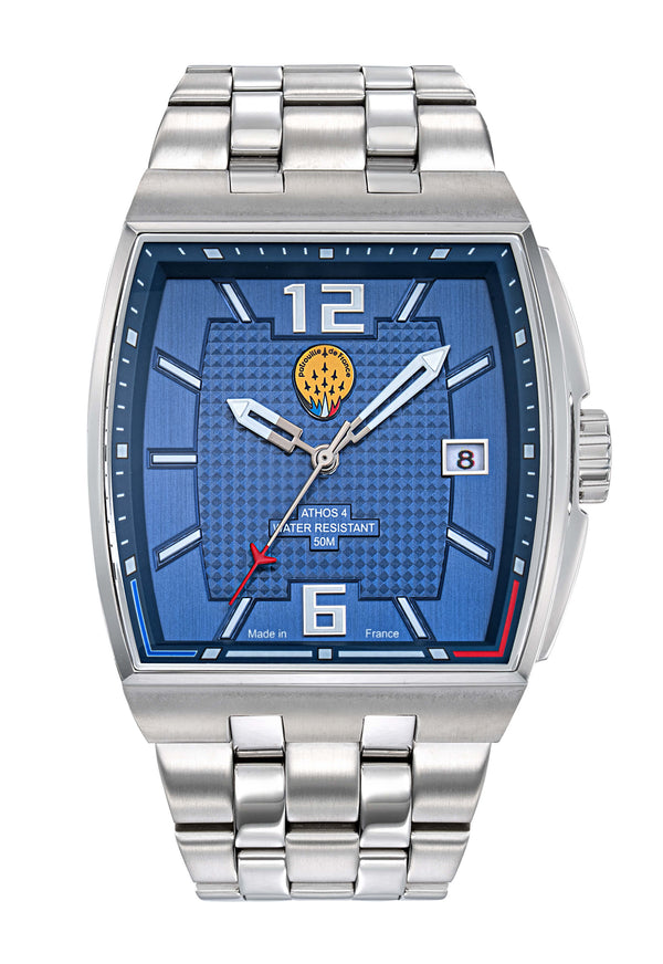 Montre Acier Cadran Bleu A4-100C-668156