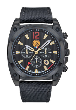 Montre Chrono TARMAC 701 Noir Compteurs Dorés 668521