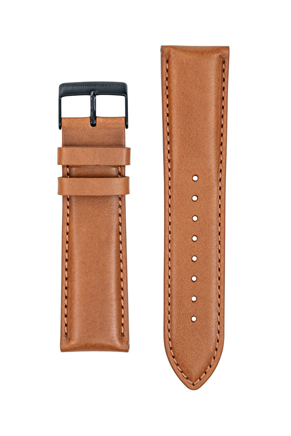 Bracelet Cuir Marron Clair 22mm