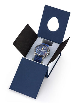 Montre Double Fuseau Cadran Bleu Bracelet Bleu A3-100IG-668113