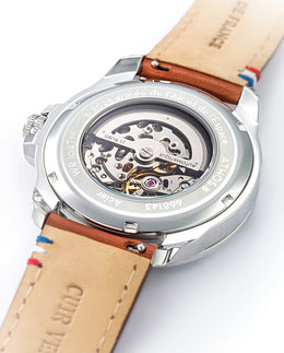 Montre Automatique Cadran Vert Cuir Marron A8-100ED-668143