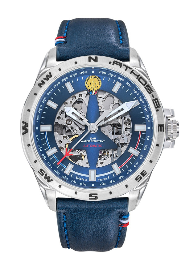 Montre Automatique Cuir Bleu A8-100ED-668131