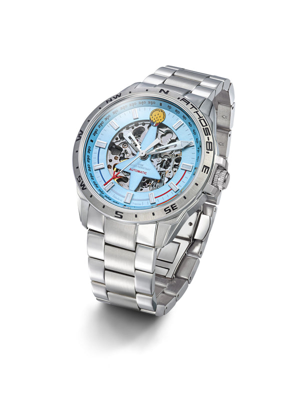 Montre Automatique Acier Cadran Bleu Clair A8-100ED-668144