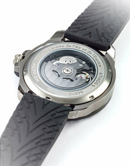 Montre Automatique Silicone Noir et Bleu A5-100PRS-668119