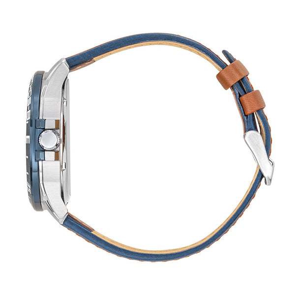 Montre Automatique Cadran Gris Métal Cuir marron A8-100ED-668130